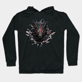 Mecha Tier Tiger Wolf Fuchs Drache Cyborg Hoodie